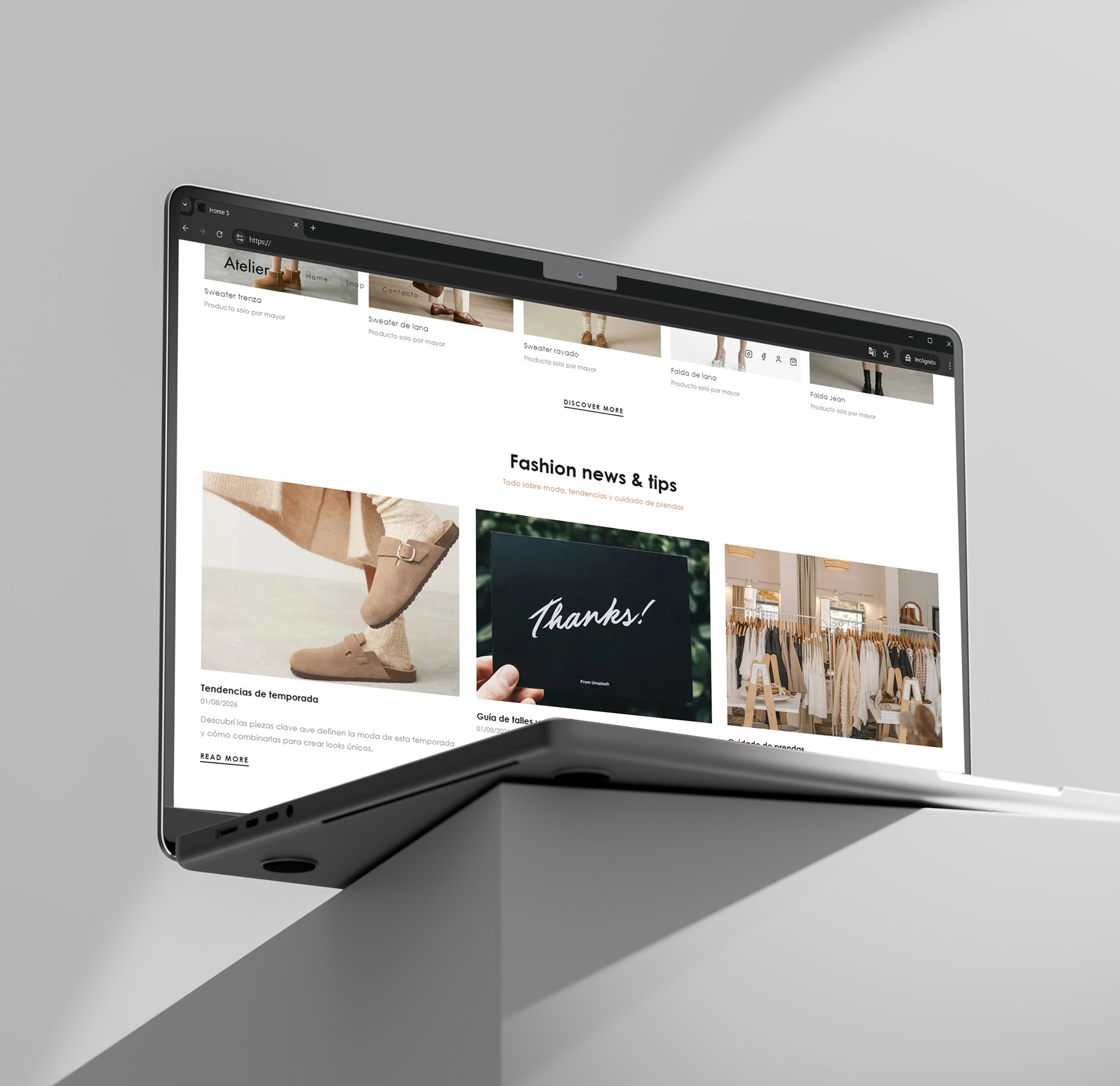 Demo tienda Atelier - fashion news